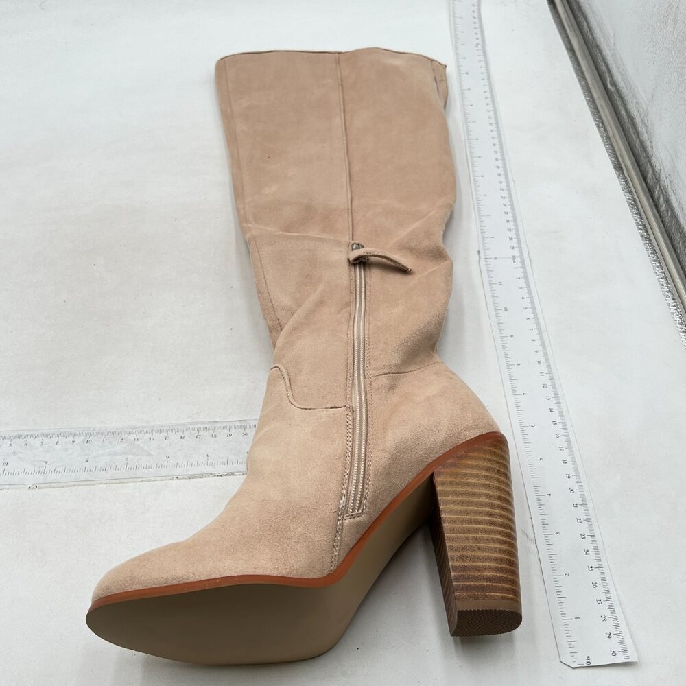 Women's Tall Suede Boot in Beige